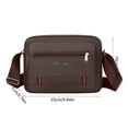 thumbnail image 3 of RBCKVXZ Fabric Sling Bag Mens Crossbody Bag Chest Bag Sling Backpack for Men Portable Multi Pocket Storage (Brown), 3 of 6