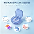 thumbnail image 5 of Retainer Case with Vent Holes,Protective Orthodontic Mouth Guard Case,Dental Storage Container Plastic,Mouth Guard Holder with Snap Lock,Portable Denture Tray for Travel Outside Camping, 5 of 8