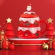 thumbnail image 4 of Juego de 2 Tazas de Cerámica Navideñas con Diseño Creativo para Disfrutar del Té Festivo mayimx Taza de café impresa, 4 of 9