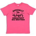 thumbnail image 3 of Inktastic Officially the World's Greatest Big Brother Youth T-Shirt, 3 of 5