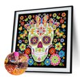 thumbnail image 4 of (skeleton-YGSMT04) resina luminosa con forma especial calavera diamante parcial 30*30cm, 4 of 9