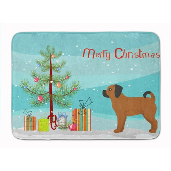 Puggle Christmas Tree Machine Washable Memory Foam Mat