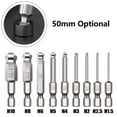 thumbnail image 6 of 1pc Ball End Hex Screwdriver Bit Metric Hex Bit 50mm Long Magnetic Driver Bit, 6 of 7