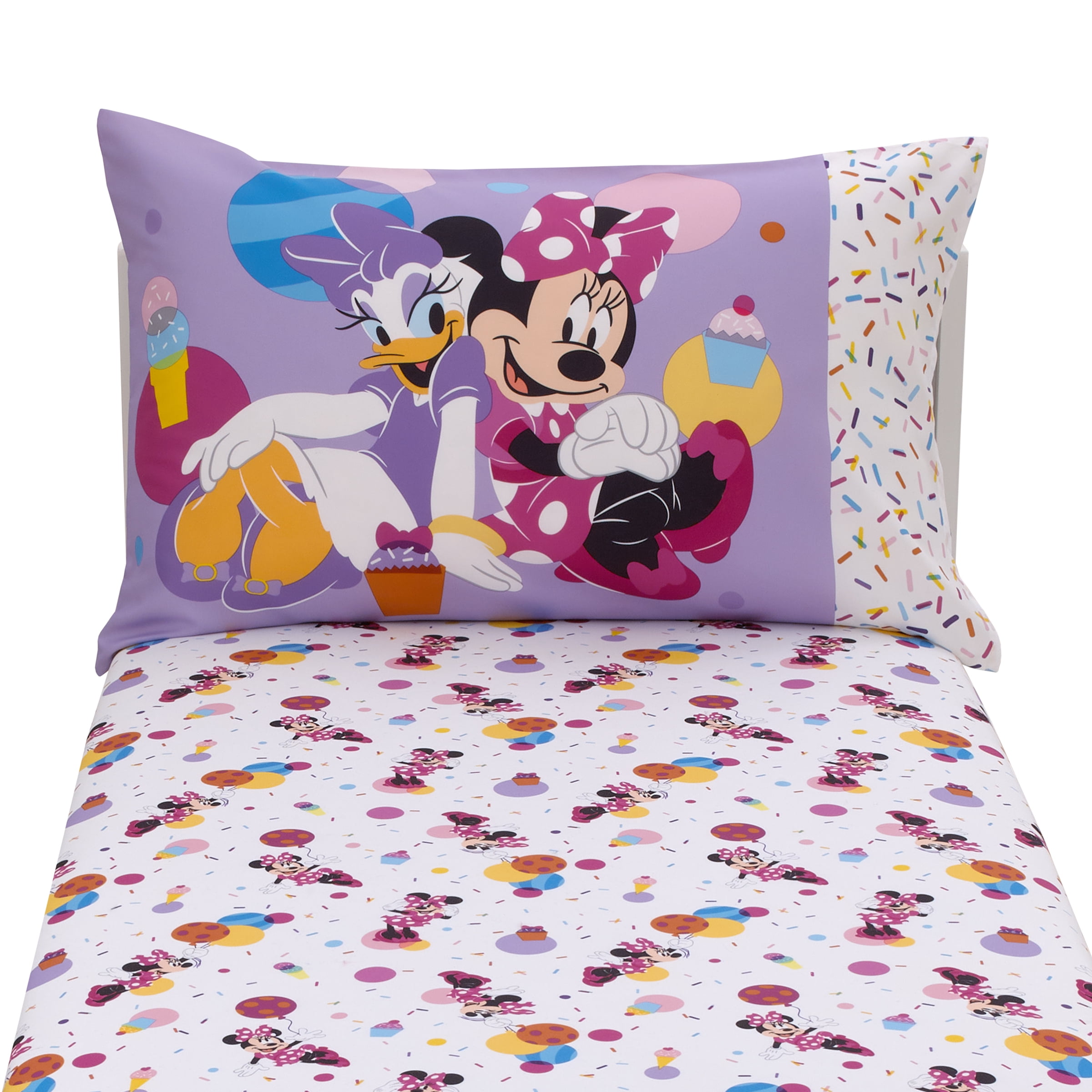 Disney Minnie Mouse Let's Party 2 Piece Toddler Sheet Set