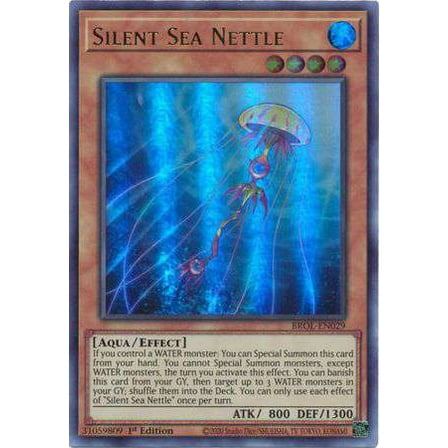 YuGiOh Brothers of Legend Ultra Rare Silent Sea Nettle BROL-EN029