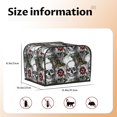 thumbnail image 5 of Lsque Skulls Roses Print 4 Slice Toaster Cover , Kitchen Appliance Dustproof Protector , Toaster Protector Dustproof Kitchen Appliance Cover, 5 of 7
