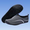 thumbnail image 2 of Mens Quick Dry Water Shoes Non Slip Lightweight Breathable Barefoot Aqua Sneakers for Beach Swim Pool Gray,Size 10.5, 2 of 6