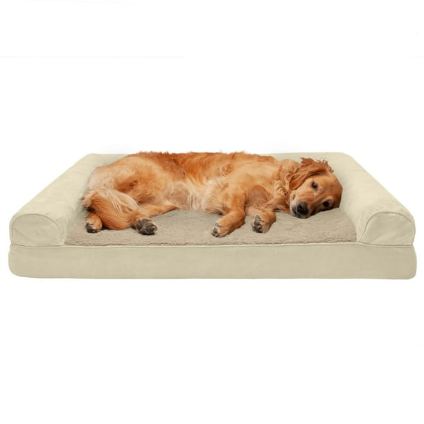 FurHaven Pet Dog Bed Cooling Gel Memory Foam Orthopedic UltraPlush
