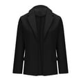 thumbnail image 5 of Antinious Sport Coats for Women Solid Long Sleeve Lapel Business Casual Jacket,Women Winter Sweater Coat,Womens Trench Coat,Black,L, 5 of 5