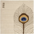 thumbnail image 6 of SAFAVIEH Soho Carleton Peacock Feather Wool Area Rug, Beige/Brown, 7'6" x 9'6", 6 of 7