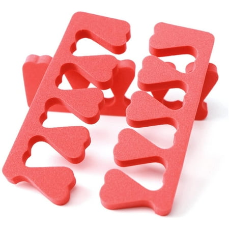 50 pcs Soft Foam Sponge Toe Separators Finger Separators Dividers Nail Art Manicure Pedicure Tools (Size : Red)
