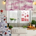 thumbnail image 5 of 2 Pack Valances for Window, Pink Ombre Short Curtains for Kitchen Bedroom Living Room, Gradient Abstract Art Vintage Rod Pocket Small Window Treatment Valance Drapes 42 x 18 Inch, 5 of 8