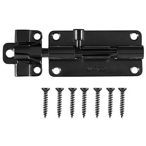 Hillman Group 401742747 321084 4 in. Barrel Bolt, Black Zinc