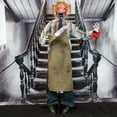 thumbnail image 3 of Haunted Hill Farm 5.5 ft Zombie Animatronic with Lights and Sound, Halloween Outdoor Decoration, HHMAN-7FLSA, 3 of 12