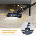 thumbnail image 2 of Cordless Vacuum Cleaner with Flexible Steering & Extendable Pole, Lightweight Wireless Rechargeable Upright Vacuum with LED Light & Wall Mount for Hardwood Floors & Carpet, 2 of 10