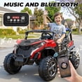 thumbnail image 7 of TOKTOO 24 Volt Ride on Toy for Big Kids, 24V Ride Ons with 4 Power EVA Wheels, 24V 2 Seater Battery Powered Ride on UTV Car, 4WD, 800W, 5.1 Mph, Kid Electric Car with Remote Control, Aged 3-8Y, Red, 7 of 7