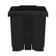 thumbnail image 2 of Safco Home Office Lightweight Design Plastic Step-On Receptacle with Convenient Foot Pedal, 8 Gallon - Black, 2 of 4