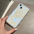 thumbnail image 3 of Transparent Bubbles Shape Curly capa for iPhone 13 14 12 Pro Max 11 12ProMax 15 Plus Case Glitter Shockproof Bumper Cover Soft, 3 of 5
