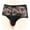 Black, variant on Lovskoo Men's Color Briefs Fashion Underwear High-Waist Lace Panties Buttock Covering Briefs Red