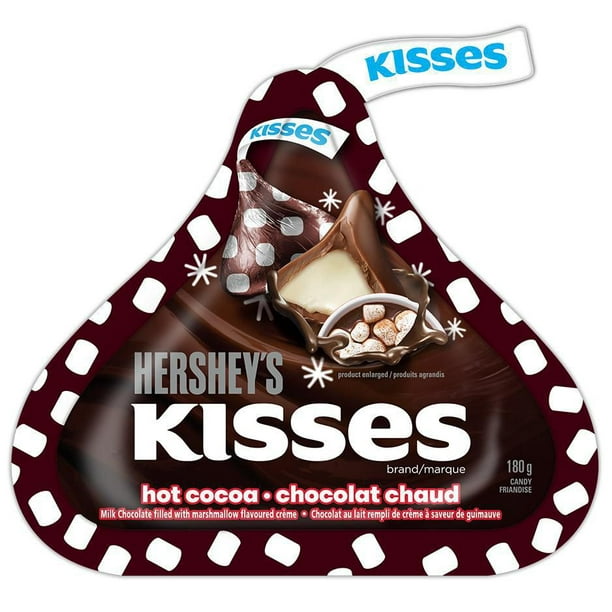 Friandises HERSHEY'S KISSES, à saveur de chocolat chaud 180g