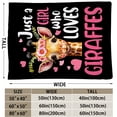 thumbnail image 7 of Giraffe Blanket Gifts for Women Adults,Flannel Animal Throw Blanket Gift Home Decor for Bed Couch Outdoor 50"x40", 7 of 7