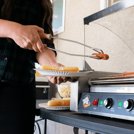 RollerDog Big 12 Stainless Steel Hotdog Roller with Drip Tray