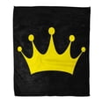 thumbnail image 1 of LADDKE Throw Blanket 50x60 Inches Yellow Emperor Crown Authority Collection Emblem Golden Insignia Jewelry King Warm Flannel Soft Blanket for Couch Sofa Bed, 1 of 1