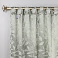 thumbnail image 2 of Superior Blackout Leaves Light Filtering Back Tab Curtain Panel Set, 52"x108", Sage, 2 of 9