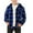 Blue, variant on Taqqpue Boys Plaid Flannel Shirts Unisex Kids Long Sleeve Casual Button Down Shirt with Hood,Fall Winter Oversize Jacket Outwears for Boys 4-15 Years