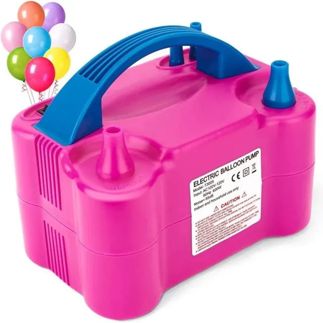 Quick Party Prep Partner, Lightweight Portable Air Pump for Regular Air Inflate, Time Saver Inflator with Double Nozzles, Efficient Balloon Inflation for Decorative Supplies