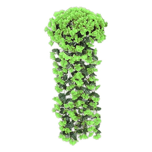 Clearance Under $5 Artificial Flowers Vines for Outdoor,Wisteria Artificial Flowers 31.5Inch Silk Artificial Hanging Baskets Outdoor Bendable Artificial Flowers,Artificial Hanging Flowers