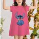 thumbnail image 1 of Vestido de verano para niñas, novedad de 2022, estilo europeo y americano, camiseta holgada sencilla y holgada con estampado de punto de Disney, vestidos para niños, ropa para niños 7T Gao Jinjia LED, 1 of 2