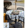 thumbnail image 5 of Outdoor Tablecloths with Umbrella Hole & Zipper, Blue Plaid Groundhog 54x54 Inch Square Tablecloths, Spring Floral Butterfly Botanical Waterproof Table Cloth, Patio/Pool/Picnic Table Covers, 5 of 8