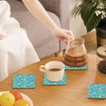 thumbnail image 7 of Xecao Donut for MDF Cork Coaster 4 Pcs,Drink Coasters,Suit for House Warming Gifts New Home ,Coffee Table Decor-Square, 7 of 7