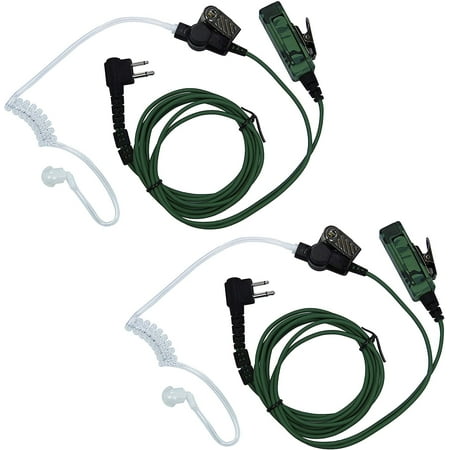 2-Wire Headset for Bearcom BC10  BC20  BC90  BC95  BC120  BC130 by Maximalpower (2 Pack) Camouflage color headset with Clear Coil Tube  Earbud  and PTT Mic M1 Plug Kevlar price history on PriceWatchPro