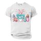 thumbnail image 5 of Camisa Casual de Cuello de la Tripulación de la Impresión de Pascua de Manga Corta de Verano Top Ligero de Poliéster para los Hombres, Camiseta de Manga Corta para el Uso Diario de Primavera Verano, 5 of 8