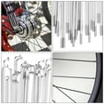 thumbnail image 4 of Uxcell 14G Bicycle Spokes, Stainless Steel J Bend 2mm MTB Spokes with Brass Nipples for Road Bikes Silver 7.17 in, 4 of 6