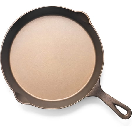 Lightweight Cast Iron Skillet - 10.5” Pre-Seasoned Frying Pan - JUNC - Made in USA