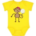 thumbnail image 3 of Inktastic Cute Volleyball Girl Monkey Girls Baby Bodysuit, 3 of 5