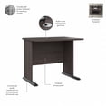 thumbnail image 2 of Studio A 36W Small Computer Desk in Storm Gray - Engineered Wood, 2 of 2