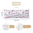 thumbnail image 3 of Lsque Tulips Flowers Body Pillow Case Cover,Ultra-Soft Microfiber Bed Pillow Cases 20x54 inches,Elegant Bedding,Breathable Durable Pillow Cover with Envelope Closure, 3 of 8