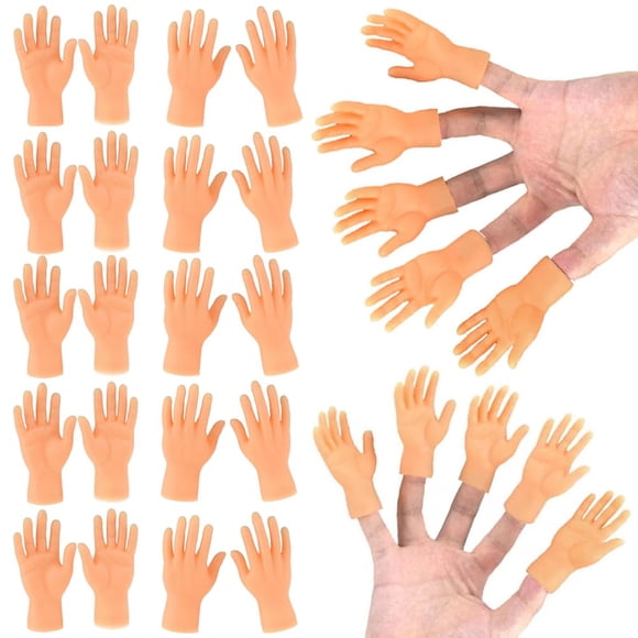 Finger Puppets fnqiank, 30 unidades, manecillas con dedos pequeños, de goma