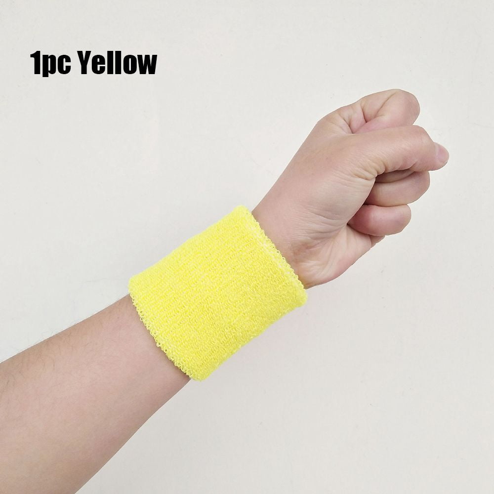 Cotton Wrist Band Gym Sweat Wristband Tennis Hand Bands Sport Sweatband