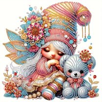 Sleep Wizard Bear Diamond Art Painting Kit