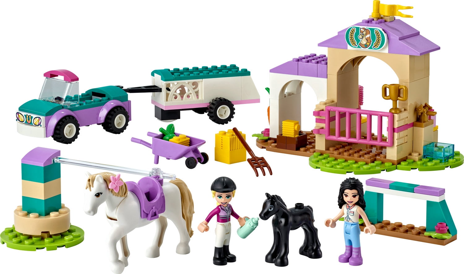 LEGO Friends 41441 - Le dressage de chevaux et la remorque - DECOTOYS