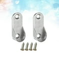 thumbnail image 5 of soportes ovalados para extremos de barra de armario, accesorios para muebles, soporte para tubo de armario, soporte para barra para colgar ropa (2 soportes y 4 tornillos), 5 of 5