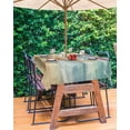 thumbnail image 3 of nqOlkjepod Summer Coastal Beach Outdoor Tablecloth with Umbrella Hole & Zipper, Vintage Ocean Wave Starfish Rectangle Table Cover 60x120 Inch, Dining Waterproof Table Cloth Protector for Patio/Party, 3 of 7