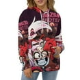 thumbnail image 4 of Hazbin Hotel Hoodie 3D Print Pullover Hooded Long Sleeve Sweatshirts Tops Blouse with Pocket for Mens Womens, 4 of 7