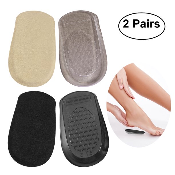 ROSENICE 2 Pairs of Heel Cups Gel Shoe Lift Height Insoles