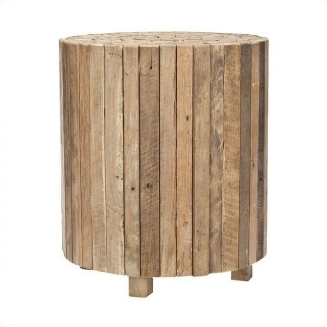 Safavieh Table d'Appoint Ronde en Teck Marron